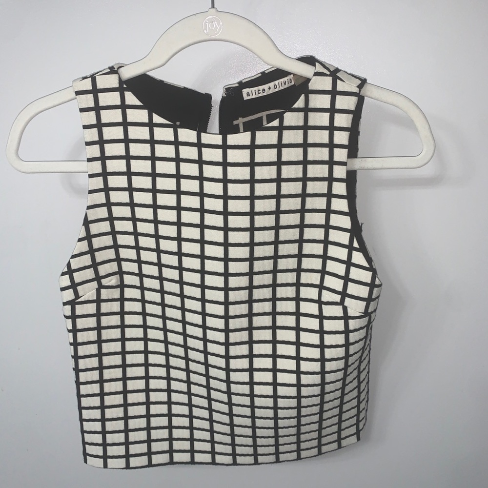 Alice + Olivia Boxy Crop Tank Top - Size 0